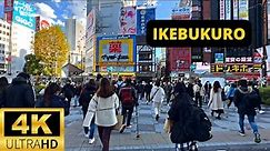 TOKYO, JAPAN 🇯🇵 [4K] IKEBUKURO — 1 HOUR Walking Tour