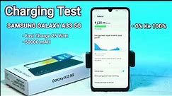 Charger Test Samsung Galaxy A33 5G || Fast Charge 25 Watt
