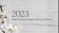 2023 Body Donation Program Memorial Service