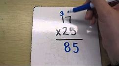 Multiplying 2 digit numbers- example 1