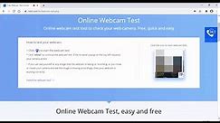 How to Test Webcam/Camera Online in One Click | Windows