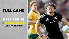 FULL GAME: All Blacks v Australia (2020 - Eden Park)