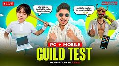 LIVE 1 vs 5 PC PLAYER GUILD TEST FOR PANEL USERS 💀😂 #nonstopgaming -free fire live