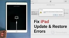 How to Fix iPad Could Not Be Restored Error 4013/2015/9/14