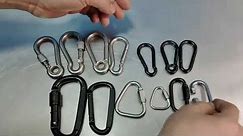 Snap Hook Spring Loaded Quick Link Carabiner Connector Marine Grade