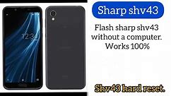 How to hard reset sharp shv43. Doesn't bootup.