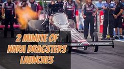 NHRA Dragsters Launching!
