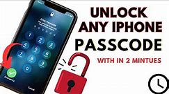 Unlock any iPhone passcode with in two minutes without losing data