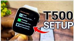 How To Set Up T500 Smart Watch To iPhone (Whatsapp, Temp, Time Settings)