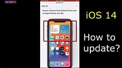 How to update iOS 14 in iPhone 7