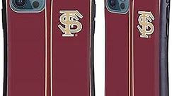 Head Case Designs Officially Licensed Florida State University FSU Baseball Jersey Hybrid Case Compatible with Apple iPhone 12 / iPhone 12 Pro