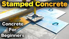 How To Pour Stamped Concrete