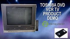 THE ALL IN ONE TOSHIBA TELEVISION SYSTEM WITH A VHS RECORDER AND DVD PLAYER TV VCR Combo MW20F52