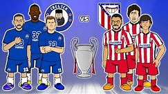 🤣Chelsea vs Atletico Madrid: the cartoon!🤣 (2-0 Champions League Goals Highlights 2021 Ziyech)