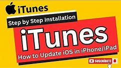 How to Update iOS of iPad using iTunes | any iPhone /iPad