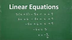 Linear Equations – Algebra – Clear and Understandable