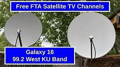 Satellite TV Channels on Satellite 99 West KU Band Galaxy 16