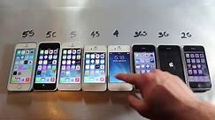 All iPhones Ever Released Speed Comparison Test!! - Vidéo Dailymotion