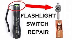 How to fix Dim/Flickering LED flashlight / Torch switch repair || Laser TailCap Disassembly