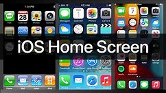iOS Home Screen Evolution (1.0 - 15)