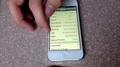 How to check esn/ imei/ meid number on an iPhone 5