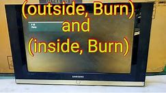 SAMSUNG 27inch LCD TV (Burn inside) and (Burn outside) how to replace polarizer film 90°/ 0°