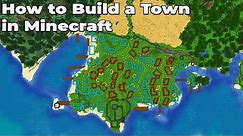 How to build an Awesome Town in Minecraft 1.15 Vanilla