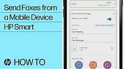Sending Faxes from Your Mobile Device Using HP Smart | HP Printers | HP Support
