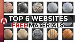 Top 6 Websites for FREE Textures and Materials (PBR)