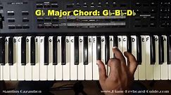 How to Play the G Flat Major Chord on Piano and Keyboard - Gb