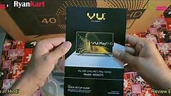 VU 40 Inch FHD LED Tv Unboxing Review Hindi | VU Model 40D6575 | 40 Inch VU Play FHD LED TV 102 cms