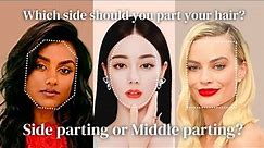 Hair Part Theory - Find the Best Hair Part for Your Face Shape & Features | Middle or Side Parting?