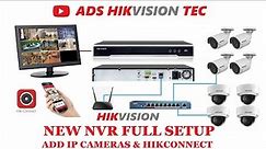 Hikvision new NVR configuration step by step. Add ip cameras to nvr, camera osd, hikconnect setup.