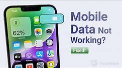 Mobile Data Not Working on iPhone? Here's How to Fix It!