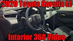 2020 Toyota Corolla LE Interior 360 Video