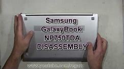 Samsung GalaxyBook NP750TDA How To Partially Take Apart Lower Base Disassembly