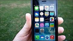 Apple iPhone 5S 16GB Model A1533 iOS 7 Unboxing and Review - Nov. 13, 2013