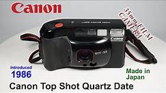 1986 Canon Top Shot Quartz Date - 35mm Film Camera