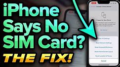 My iPhone Says No SIM Card! Here's The Fix.