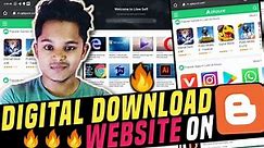 How To Create Professional Digital Downloading Website On Blogger For Free