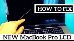 How To Fix 2016 2017 A1707 MacBook Pro with TouchBar 15 Cracked LCD Screen Panel Replacement Repair
