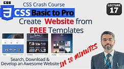 How to Create Website from Templates | How to Download and Edit Website Templates #17