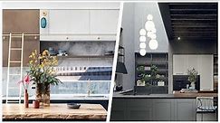 75 Concrete Floor Kitchen With Multicolored Countertops Design Ideas You'll Love ⭐️