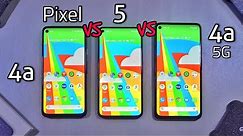 Google Pixel 5 VS Pixel 4a 5G VS Pixel 4a Comparison!