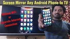 How to Screen Mirroring any Android Phone to TV without WiFi