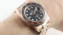 2018 Rolex GMT-Master II (First Rose Gold GMT) 126715CHNR Luxury Watch Review