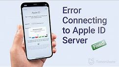 How to Fix There was an error connecting to the Apple ID server