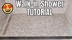 How to Build a Walk-in Shower TUTORIAL