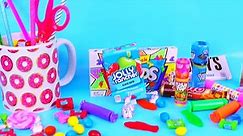 DIY Candy School Supplies | Push Pop USB | Giant m&m Eraser | Hersheys Bar Pencil Case