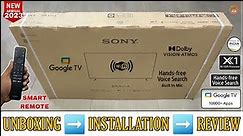 SONY KD-55X82L 2023 || 55 Inch 4k HDR Google Tv Complete Review And Unboxing || Complete Demo